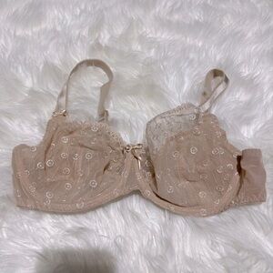 Curvy Kate cream‎ Lace Bra size 40 D